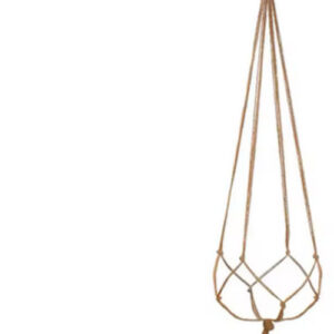 Macrame Braided Rope Hanging Basket Flower Pot - Stylish Garden Holder & Balcony Decor Accessories
