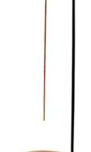 Creative upside down wooden incense burner with round stick holder and tray, displayed against a neutral background