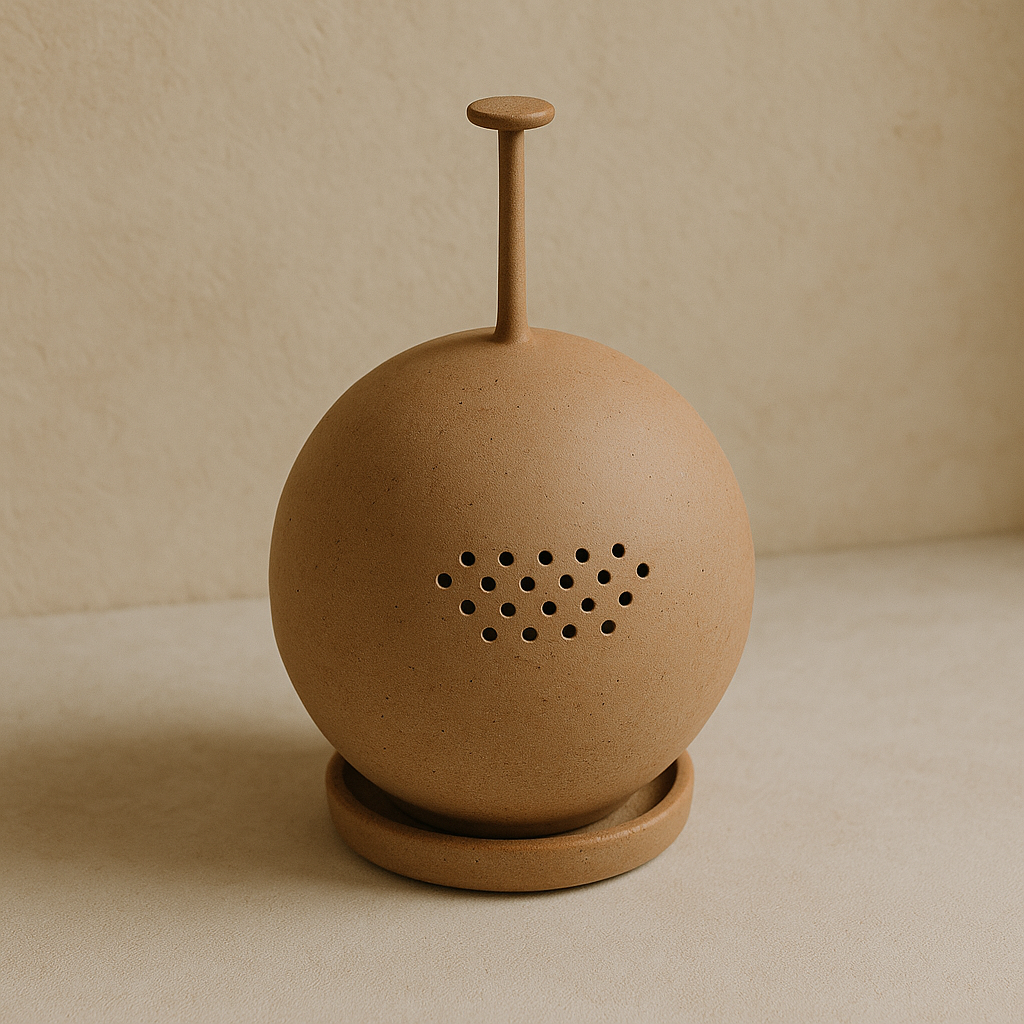 Oregano Diffusion Sphere, a spherical diffuser with a textured surface, shown against a neutral background.