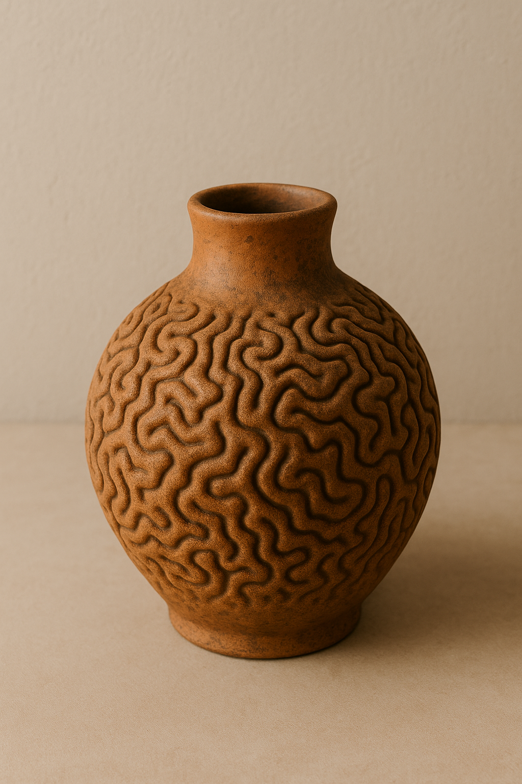 Terracotta Neural Vase